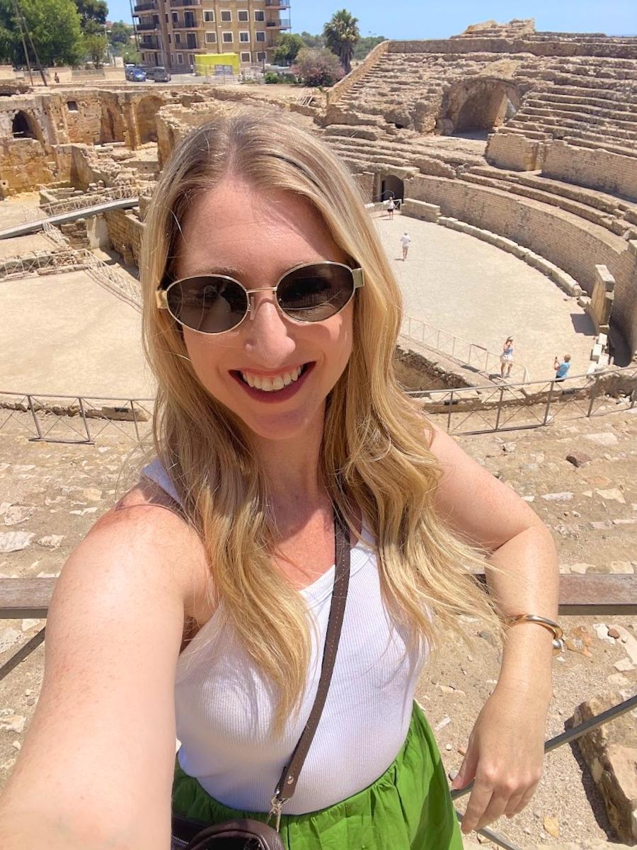Me posing at Tarragona's Roman Amphitheater